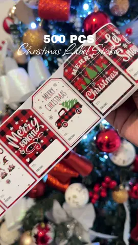 500 pcs Christmas Label Sticker 🎄 abot pa to hanggang next year sa dami nyan #christmasstickers #labelsticker #christmastags #stickers #christmasgift 