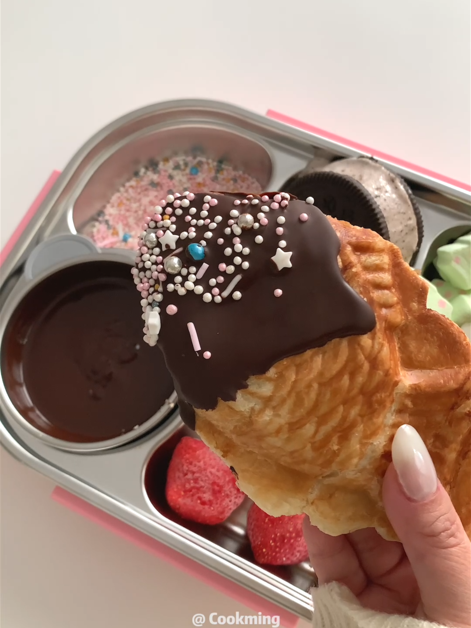 Have some chocolate fondue with me  - day 97 🍱 和我一起做便當#lunchbox #cooking #bento #asmrvideo #food #bentobox #kawaiifood #便當 #愛心便當 #헬로키티 #도시락 #사랑도시락 #ハローキティ #キャラ弁 #お弁当