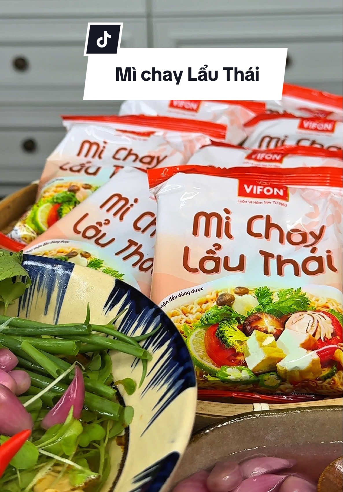 Mì chay vị Lẩu thái chua cay ngon dễ ăn mấy chị ơi #lemhayanvat #LearnOnTikTok #michaylauthai #michaylauthaivifon #monchay 