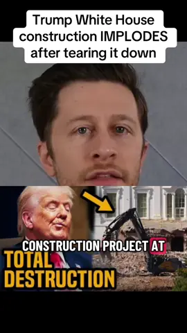 Trump White House construction IMPLODES after tearing it down #news #breakingnews #america #trump #house 
