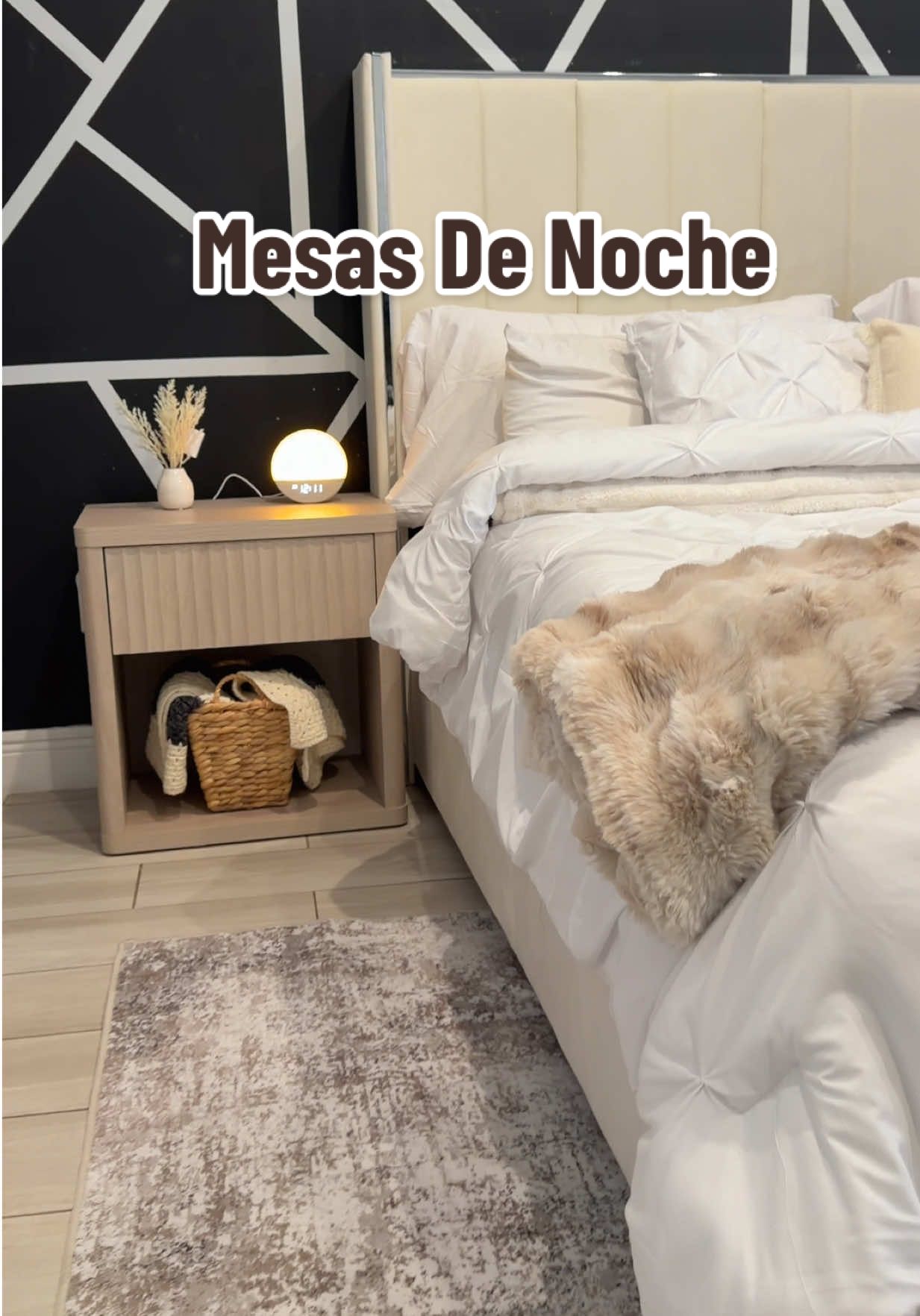 Mesa de noche de cama . Decoración moderna y minimalistas  #nigthstand #decorhome #tiktokshopholidayhaul #tiktokshopcreatorpicks #minimaliststyle  