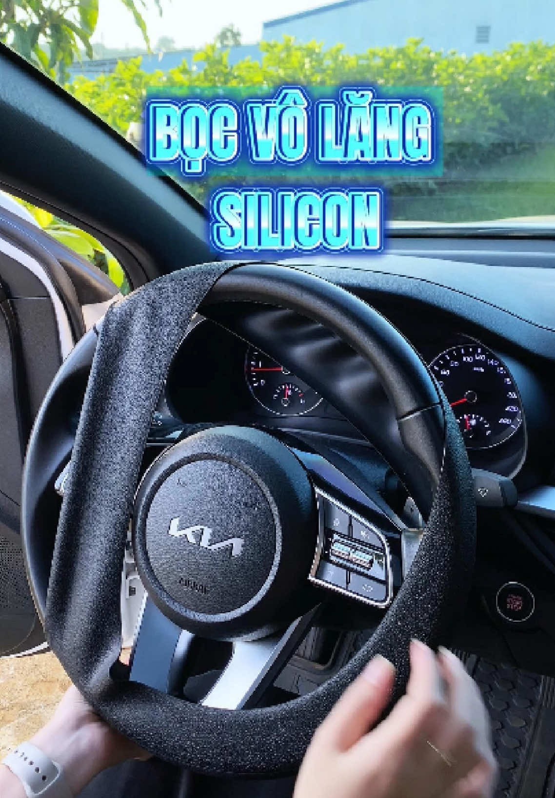 Bọc vô lăng silicon chống trơn trượt #reviewsanpham #bocvolang #noithatoto #phukienoto #otocu 