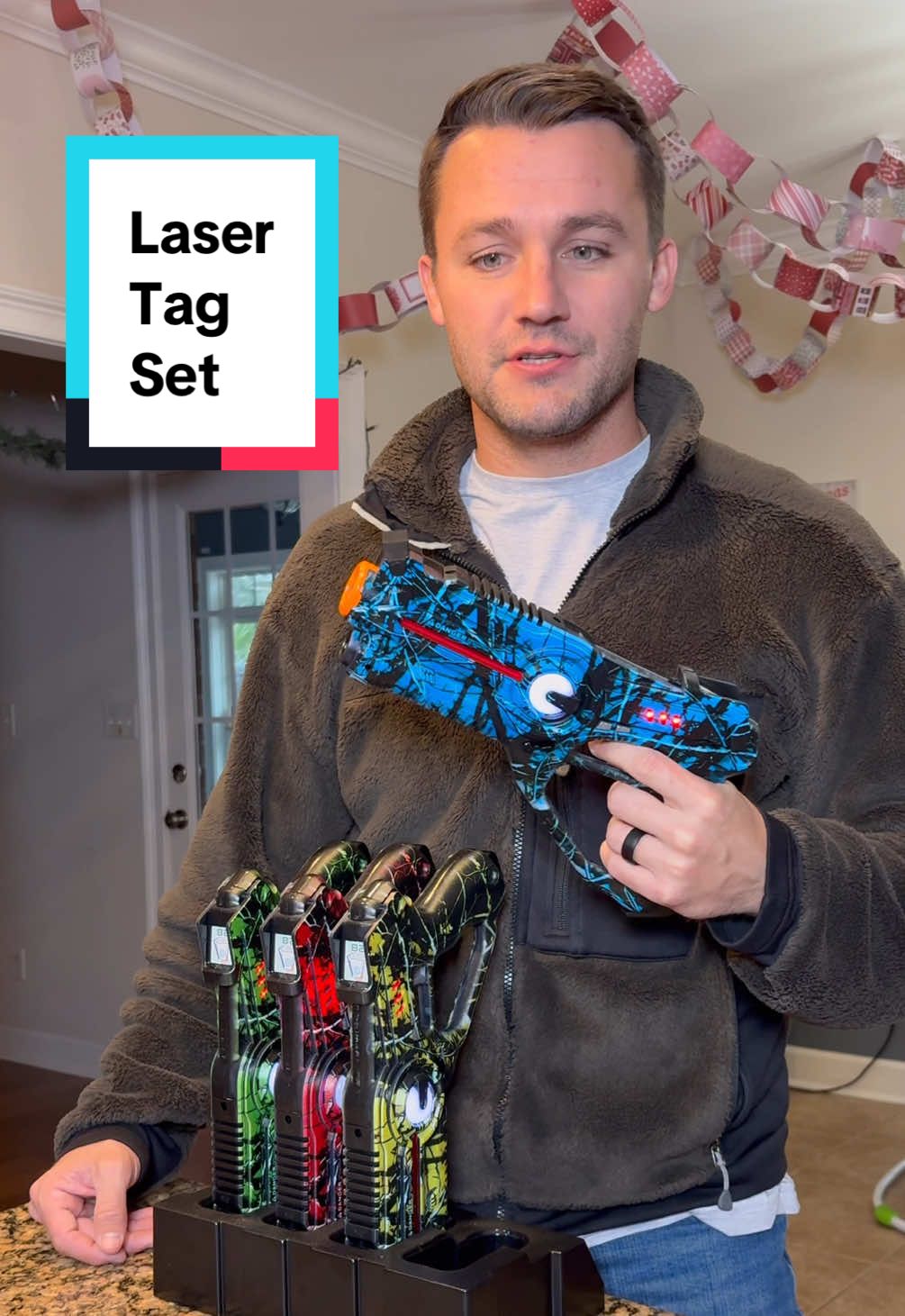 Turn the lights out and go to town with these things! #lasertag #arcade #tiktokshopcreatorpicks 