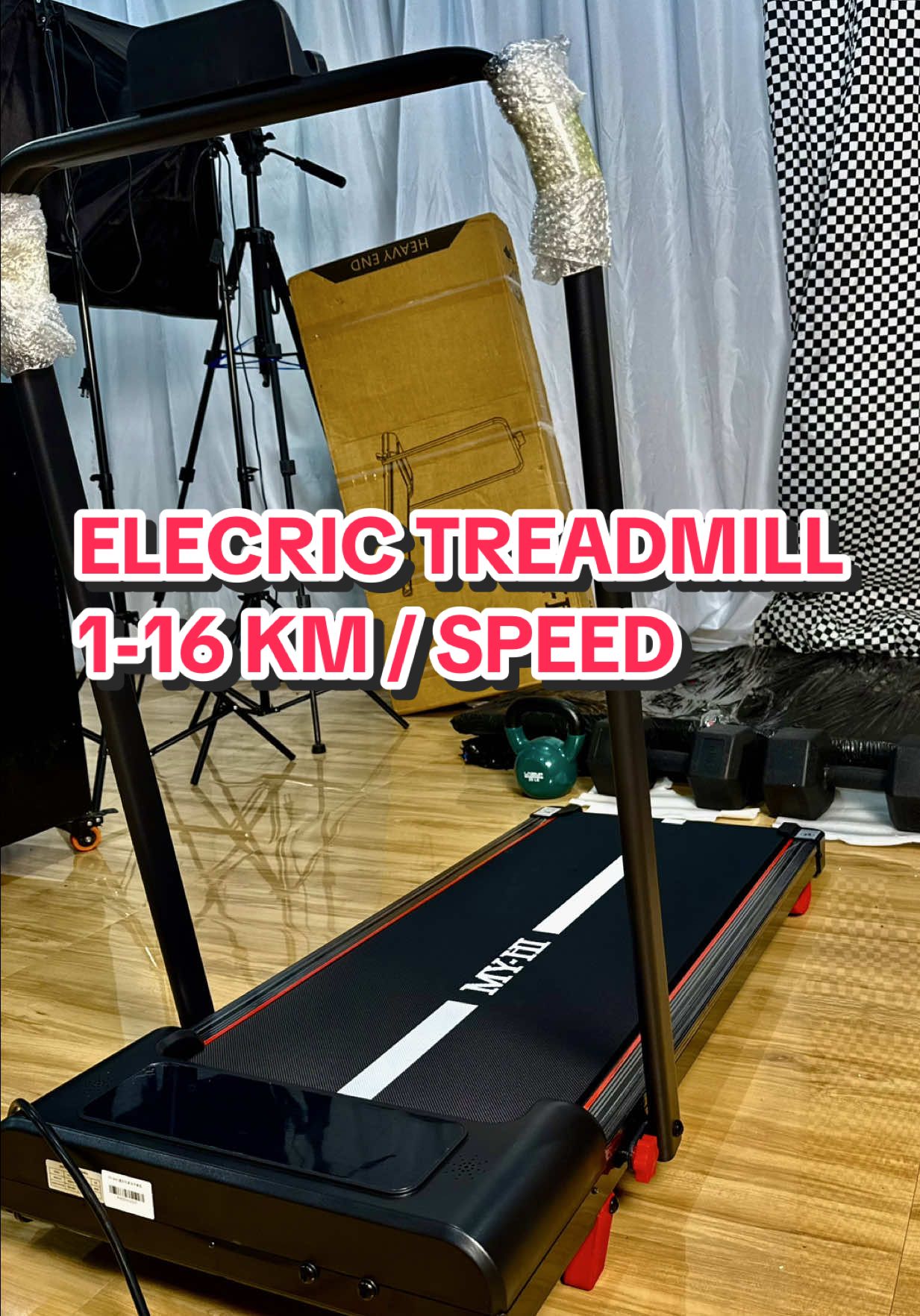 Super Excited sa aking 1-16 Km Speed na treadmill with 3.5 HP , with 300kg load capacity 🫶♥️ #treadmill #treadmillathome #workout tara mag pa fit na