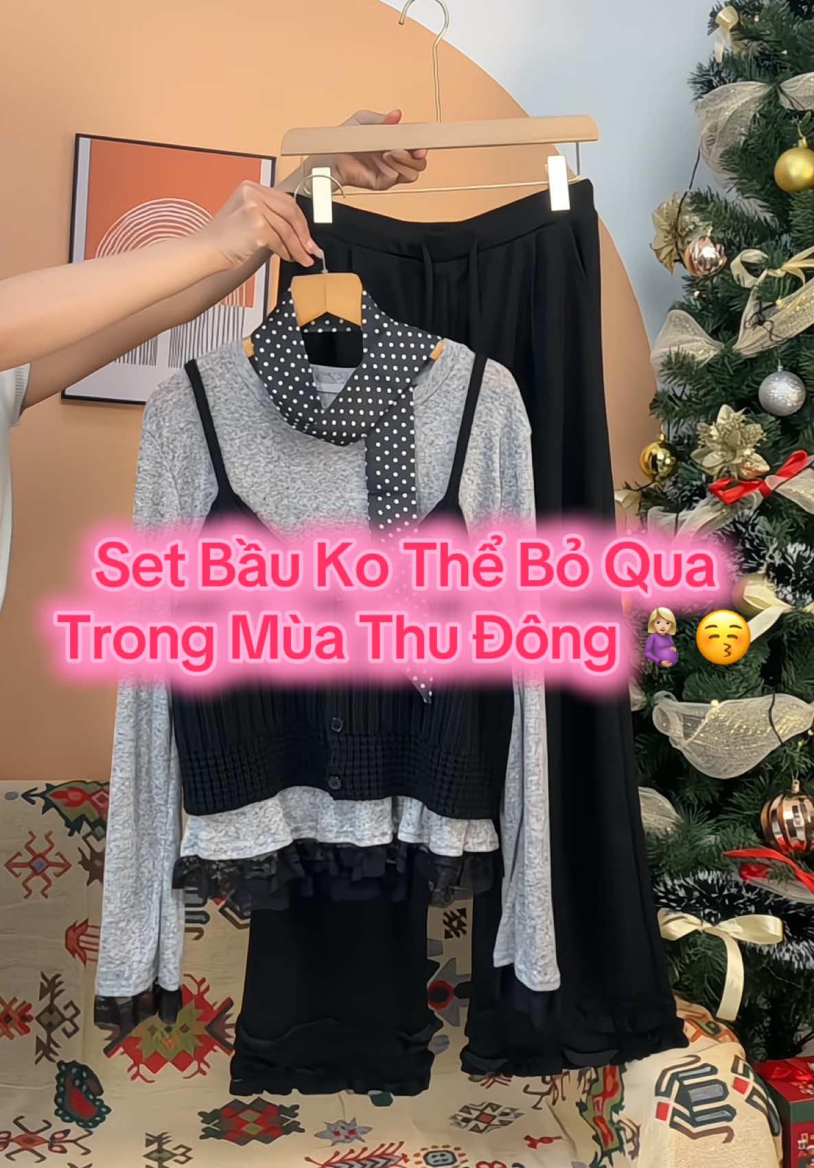 Ẻm quần bầu không thể bỏ lỡ trong mùa đông này ạ #setbauxinh #thoitrangbau #OOTD #OOTD #quanbauongrong 