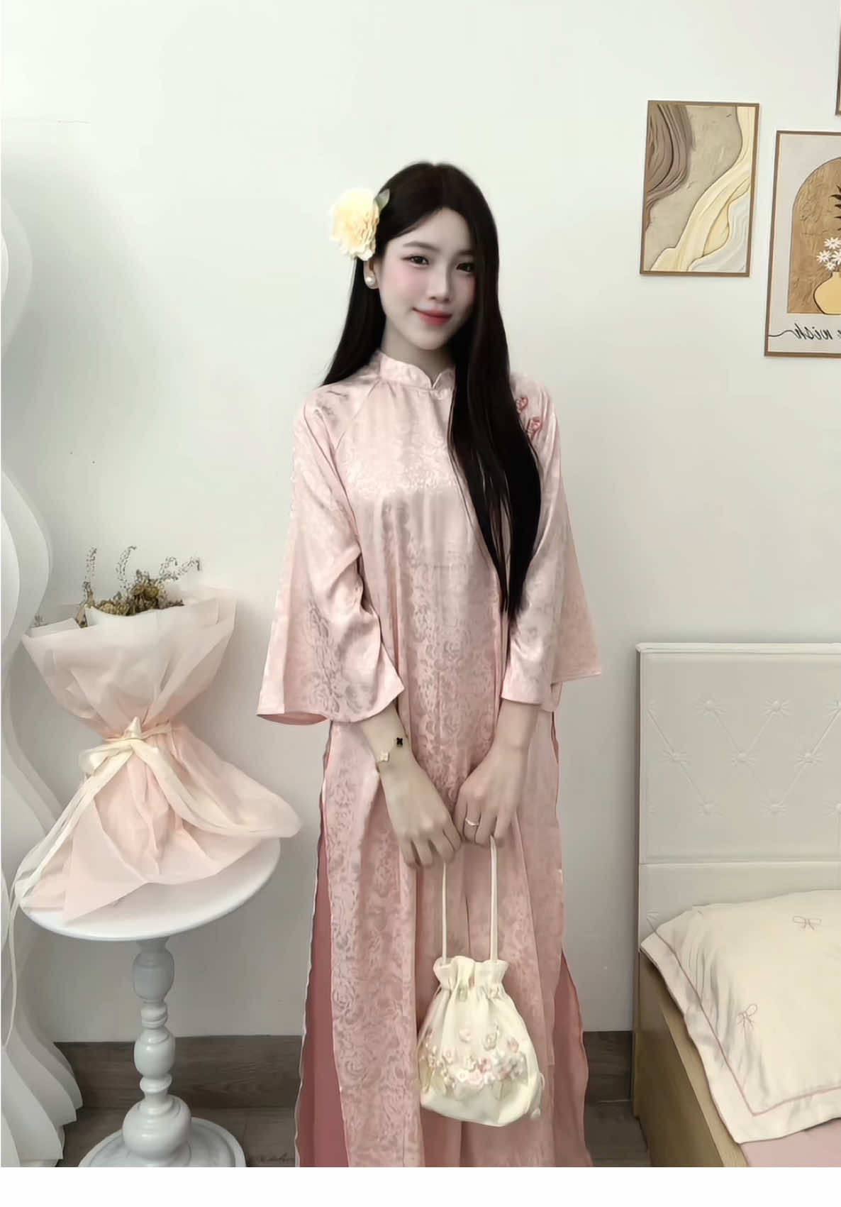 Nôn đến tết quá trời #tet2026 #aodai #aodaitet #aodaivietnam #oufit 