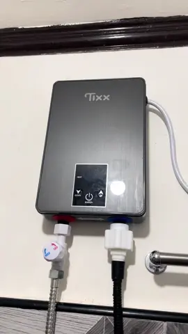 TIXX—Shower Heater Bathroom Shower Heater. Heater shower na mababalance mo ang lamig at init ng tubig. DIGITALIZED na! #showerheater #tixx #waterheater #tixxhomeappliances #fyp 