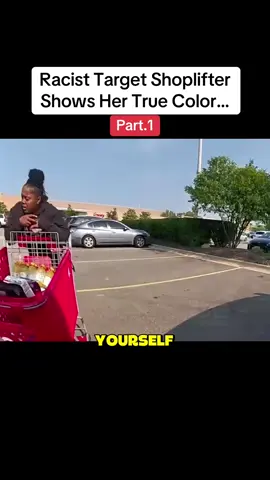 Racist Target Shoplifter Shows Her True Color… #cops #police #crime #law #fyp 