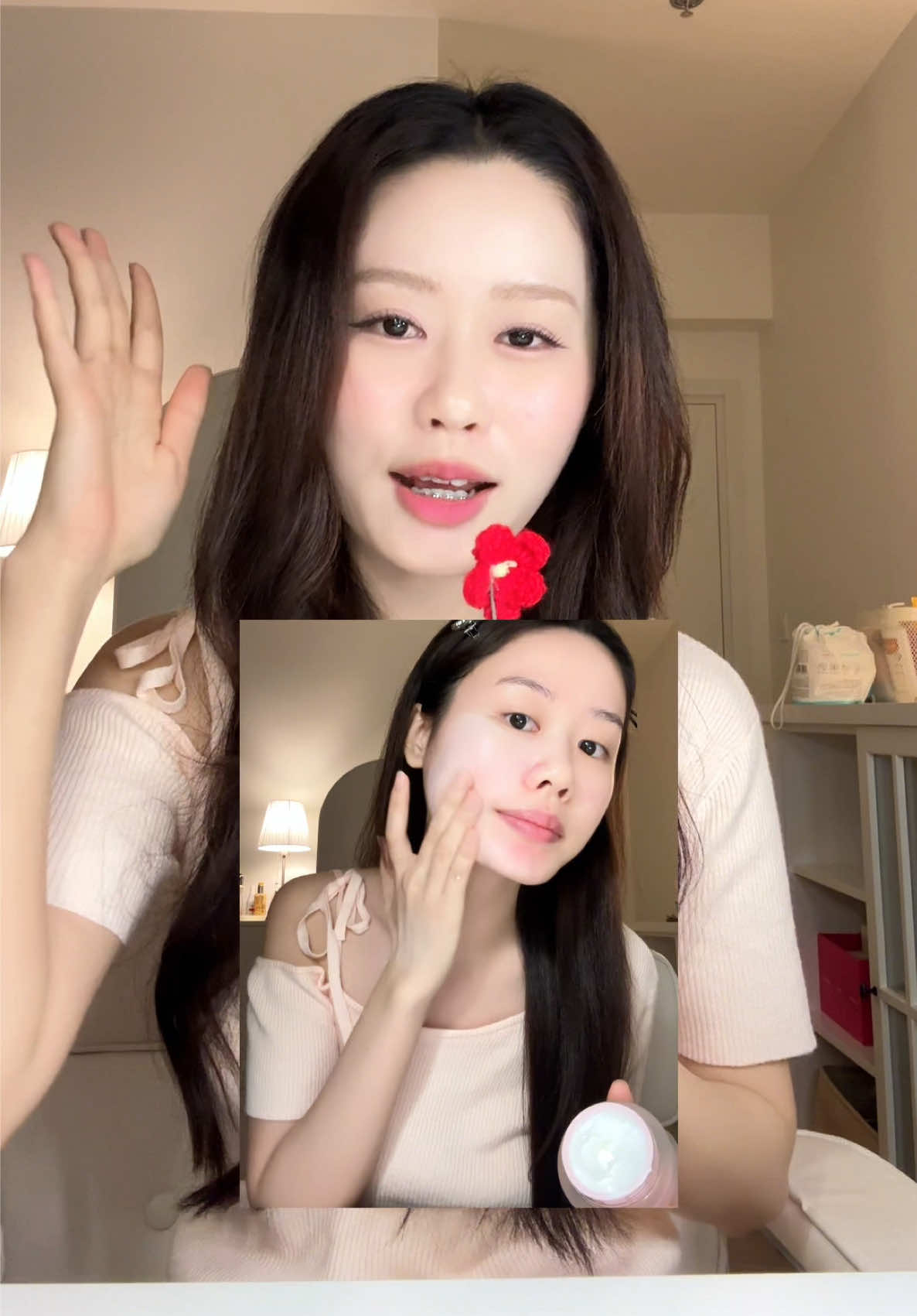 Hehe bí kíp lớp nền phút mốt của cổ đó 🩵🩷#kemnangtone #kemluoi #carslan #makeuptips #lynsmakeup 