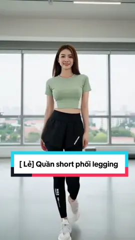 [ lẻ] Quần short legging phong cách điệu đà cá tính mặc lên auto xinh luôn#aerobic #shuffledance #dotapgym #quanlegging #quanaonu 