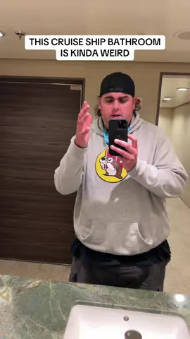 Weirdest bathroom I’ve ever seen on a cruise ship @Joey 