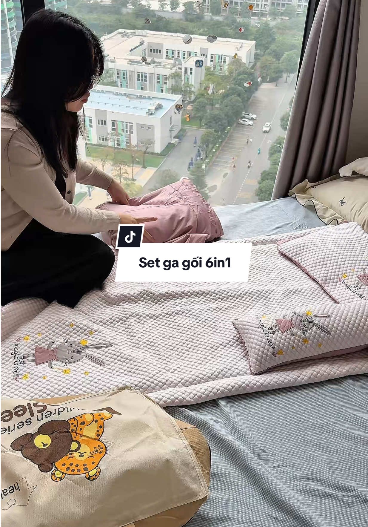 Set ga gối cho con mang đi học cả mùa hè mùa đông #mebemini #mebimsua #goodnight 
