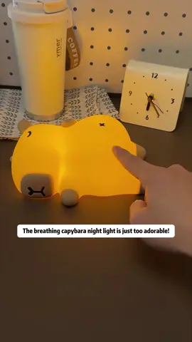 A night light that breathes，so adorable!#capybara #cute #nightlights #heal #adorable 