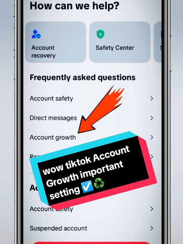wow tiktok Account Growth important setting #fyp #for #fyp #viral #foryoupagee 
