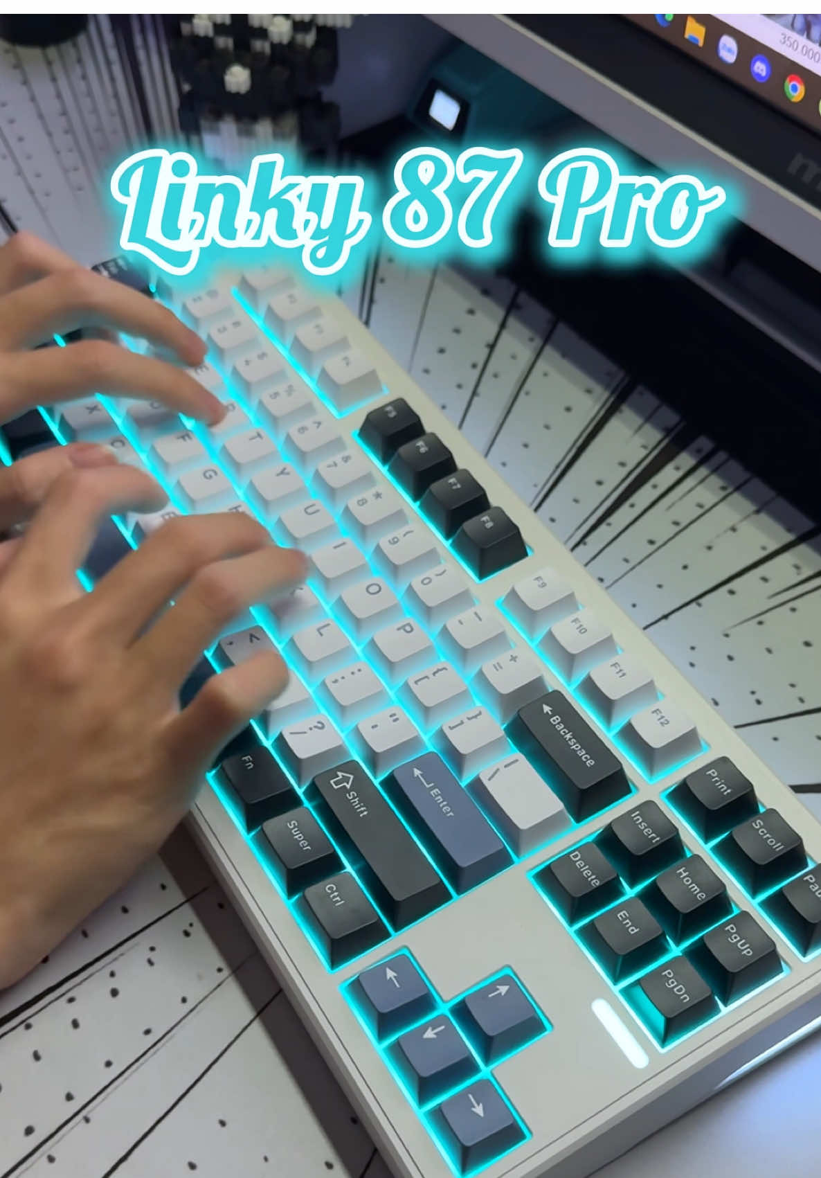 Sound test em phím cơ linky87 pro #banphim #banphimco #banphimgaming #keyboard 