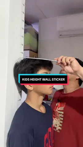 Tara i-document natin ang pag tangkad ni baby! #momfinds #kidsheightwallsticker #kidsheightneasuremensticker #homeessentials #budolalert 