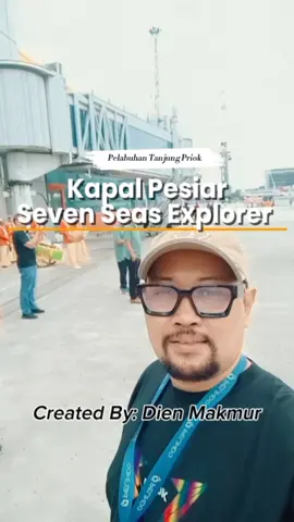 Jakarta, 08 Desember 2025 Kapal Pesiar Seven Seas Explorer bersandar di Pelabuhan Tanjung Priok #sevenseasentertainment #sevenseas #sevenseasexplorer #cruise #kapalpesiar 