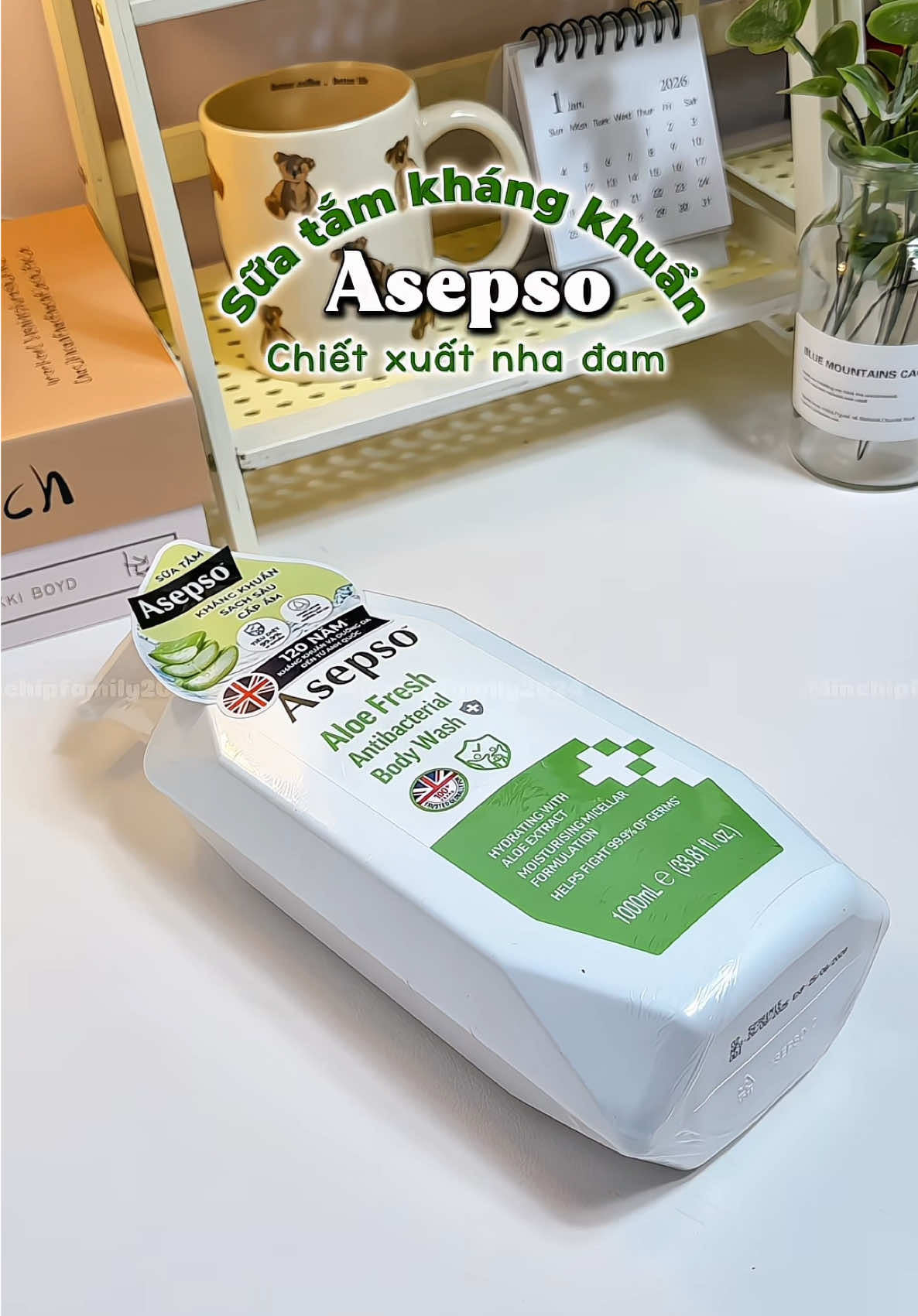 Em này tận 1000ml dùng siu lâu nha mấy bà! Khá:ng kh:uẩn siu đĩnh luôn nha! #suatam #suatamkhangkhuan #asepso #lamdep #viral 