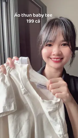 🌸 Áo thun baby tee xinh 1xxk 1 bé Vải cotton mềm mát, nhăn nhẹ, phối đồ xinh. 🌸#aothunbabytee #aothunnu #aothunxinh #aothuntron 