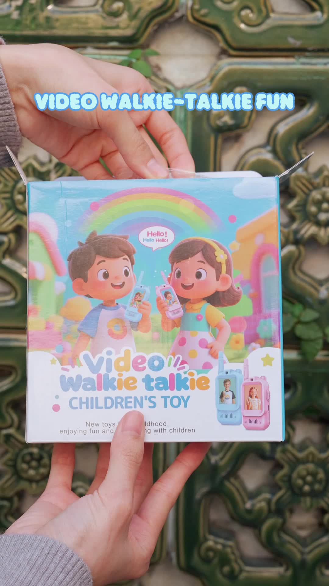 【Christmas Gift】Kids Video Walkie Talkies, Rechargeable 2 Pack Handheld Video Intercom, Indoor Outdoor Toys for Camping Hiking Family Games, Ideal Christmas Gifts for Boys Girls Ages 3-12 (Blue/Pink) #christmasgift #christmasgiftsforkids #toptoygift #videoforkids #smartphonekids #kidscamera #affordablechristmasgiftideas #kidschristmasgift #kidsvideowalkietalkie #perfectchristmasgift