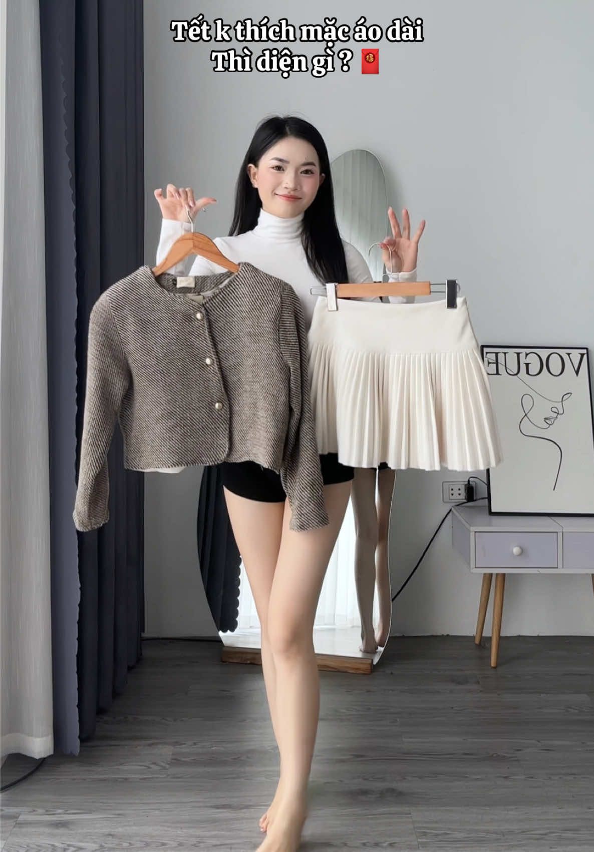 Set xinh mà quất thui nhò 🫶🏻#áodạ #OOTD #outfittet #reviewlamdep #changmacgi 