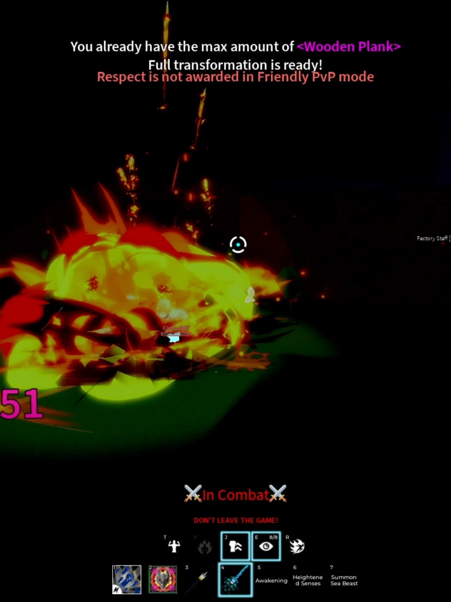 Easy Dragon Combo! #bloxfruits #controlrework