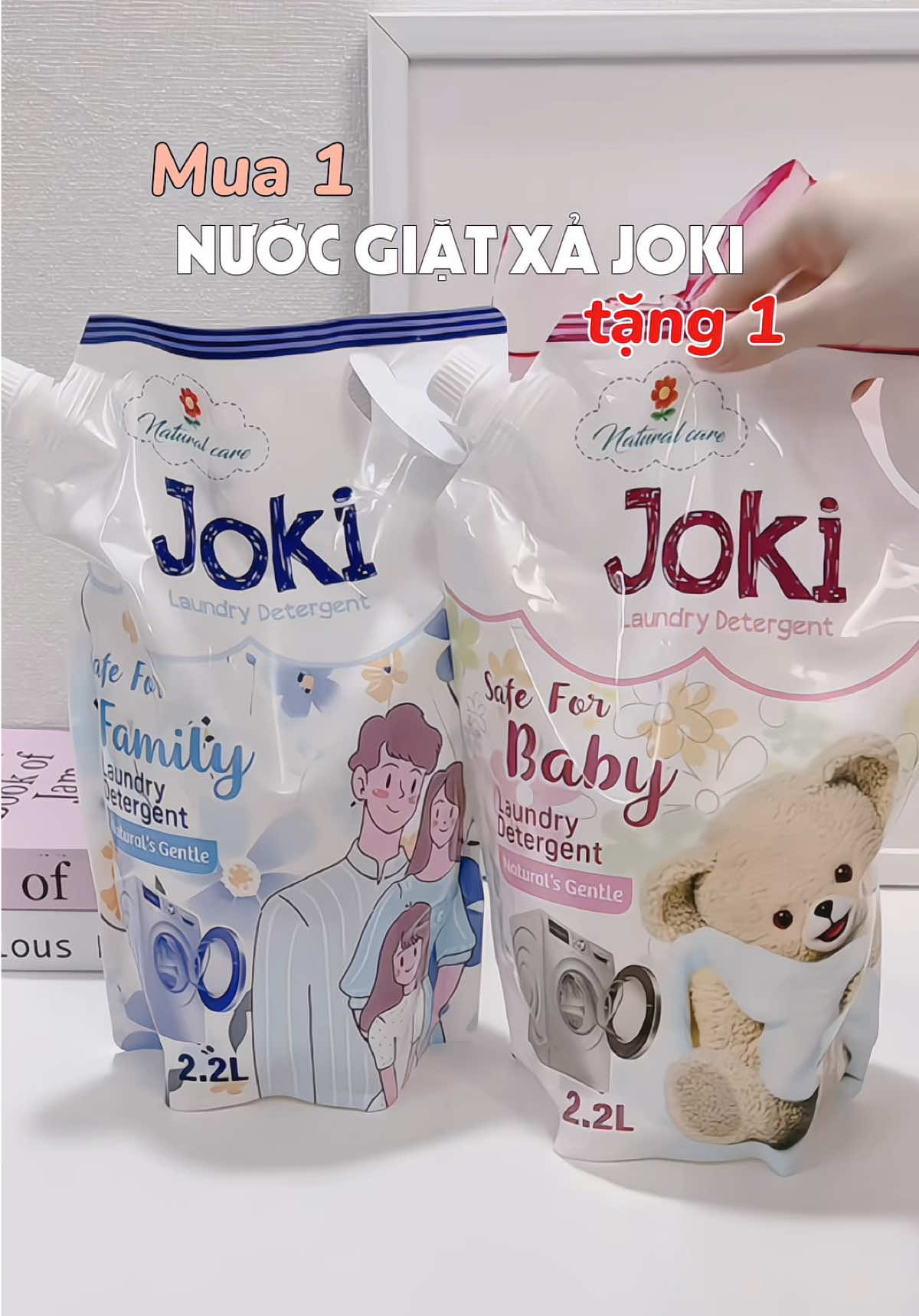 Nước giặt vừa sạch vừa thơm lâu lắm luôn ý , có cả hương em bé và gia đình luôn nha #joki #nuocgiatxa #nuocgiatxajoki #giadungtienich #mevabe 