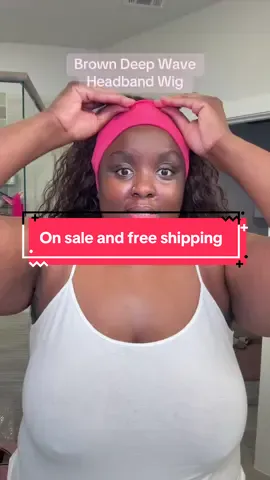 Easy to wear head band wig! #headbandwig #wig #holidayhaul 