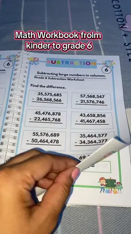 Magandang pagpraktisan itong workbook na ito lalong lalo na sa mga nahihirapan pa sa math. #mathworkbook #workbooksforkids #workbook #kidsworkbook #mathpractice #foryou #foryoupage #fypage #fyp 