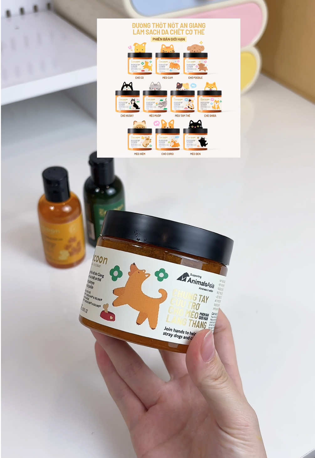 Tẩy tbc Cocoon với dự án “Chung tay cứu trợ Chó Mèo lang thang” #cocoon #taytebaochetcocoon 