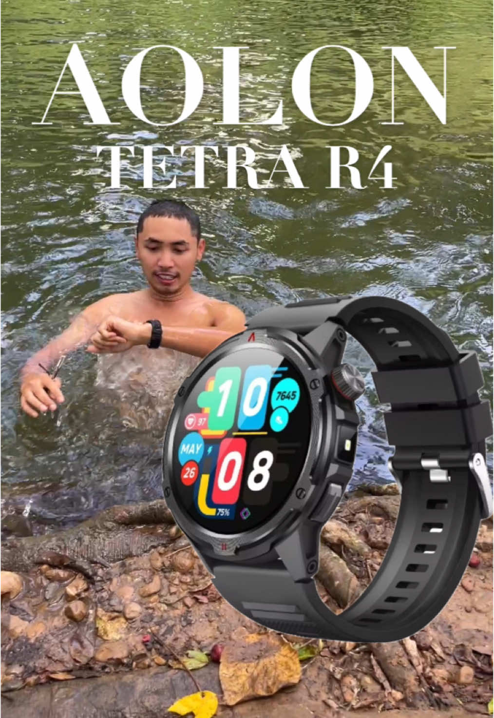 ใส่ลุยให้เห็นชัดๆกันไปเลย #ของดีบอกต่อ #สมาร์ทวอช #smartwatch #aolon 