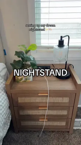 biggest hack is to buy your furniture off TikTok shop🙊 obsessed with the outlets on these #nightstands #homedecor #bedroomdesign #bedroommakeover #RoomTour 