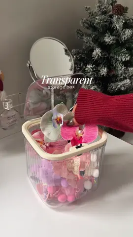 this transparent storage box 💗#acrylicstoragebox #transparentstoragebox 