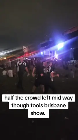 #tool  #goodthingsbrisbane  #musicfestival  #brisbane  the problem with tool live is. the bass is turned up to 20 so your soul vibrates, its a lot of noise and you cant tell what songs what ever of you know the songs and there is basically no audience engagement. definitely a better recorded band than live.  @Good Things Festival 