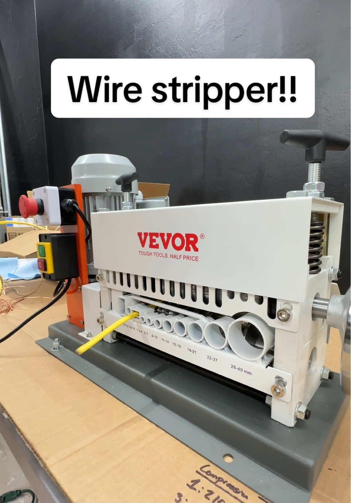 This wire stripper is going to make recycling scrap wire so much easier! #vevor #vevortools #wirestripper #vevortiktokshop #wire 