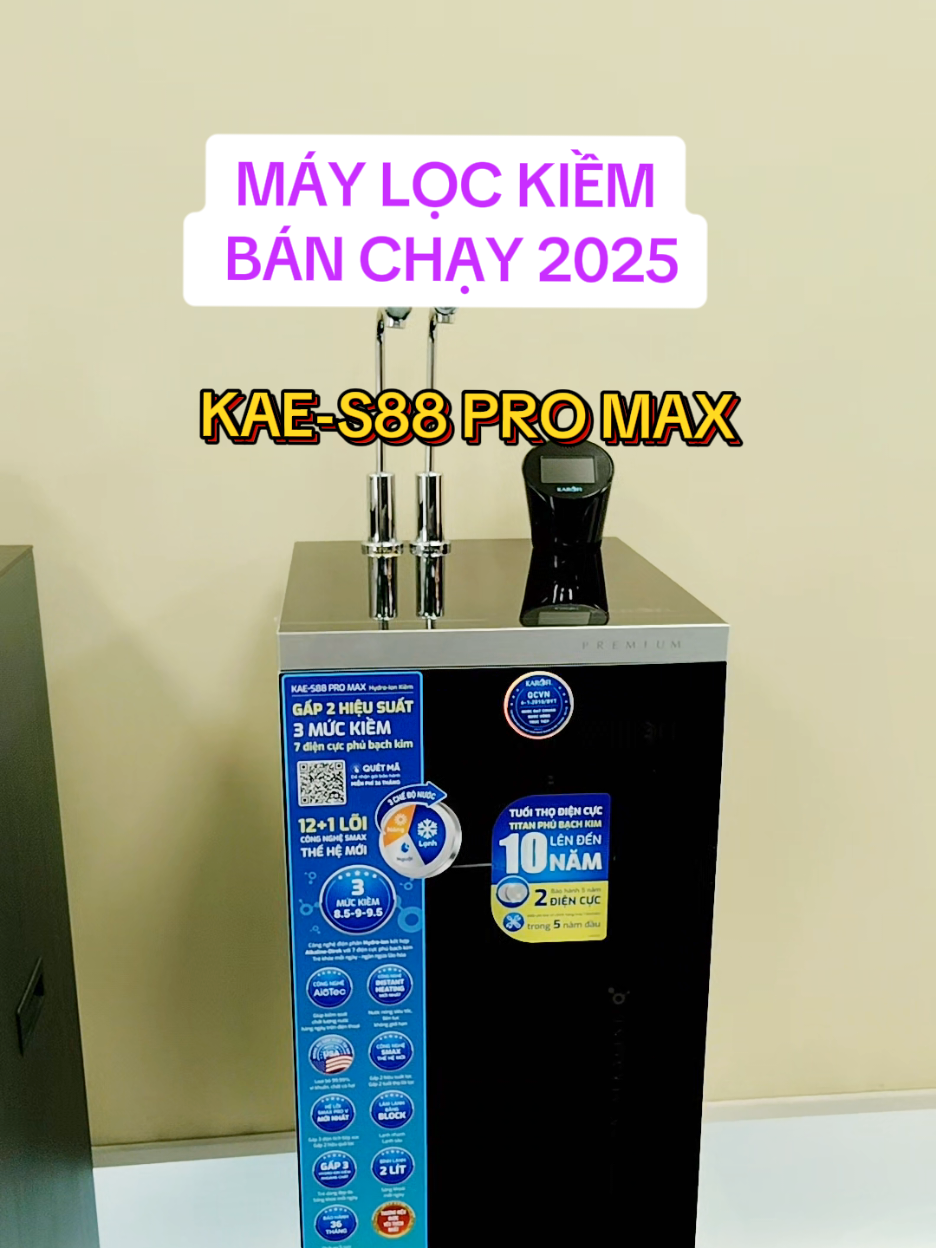 8 chế độ nước Tùy chỉnh 3 mức PH Cảm ứng lấy nước thông minh KAE-S88Promax đáp ứng nhu cầu sử dụng nước của cả gia đình #maylocnuoc  #maylockiem #maykiem #karofi 
