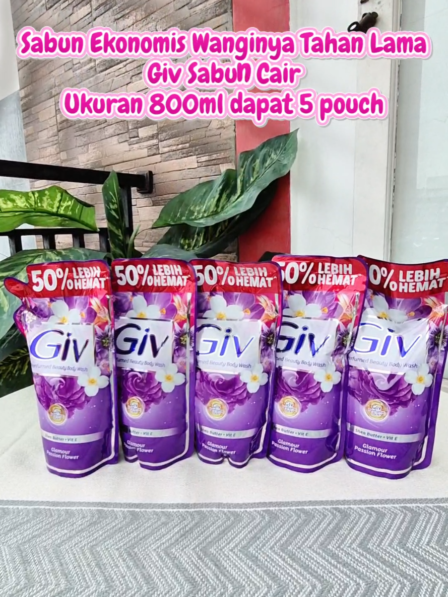 Giv sabun cair favorit keluarga. wanginya enak, lembut di kulit dan isinya banyak banget! paket bundling 5 pouch #giv #givsabuncair #sabuncair  #sabunviral #sabunmandi 