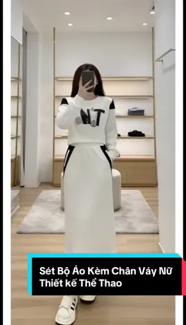 Sét Bộ Áo Kèm Chân Váy Nữ Thiết kế thể thao#ngocnhistore#thoitrangnu #setbo#setbothethao#setbodep 