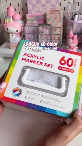 new acrylic markers 🩷 #art #unboxing #artsupplies #acrylicmarkers 