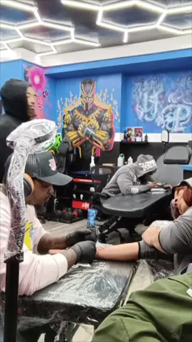 Sunday Funday with client- Clients become friends. Tattoos become a Journey. —— Enjoy. Now Booking for January and February. ———————- #bklynny #tattoos #colortattoos #tattooshop #inspirationtattoos