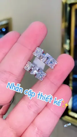Nhẫn cưới thiết kế lấp lánh kết hợp tấm tròn và baguette mang nét cá nhân hoá💎💎✨✨#tamluxury #xuhuongtiktok #fyp #kimcuong #viral 