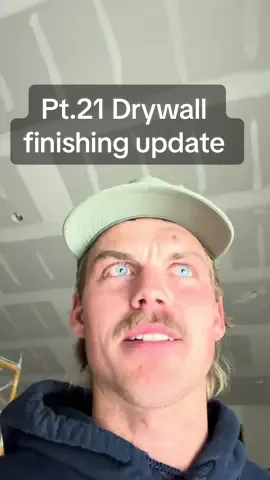 Pt.21 Drywall Finishing update #DIY #series #fyp #customhome 