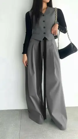 Women's Solid Tie Front Pleated Wide Leg Pants, Casual Comfy Trousers for Work Office Business, Ladies Bottoms for All Seasons #highwaistedjeans #slimwaist #pacsunlowrisejeans #highwaistjeans #flaredleggings #womenpajamaset #womensclothingtiktokshop #plussizepants #fashionablewomensclothing #pantsoutfitideas