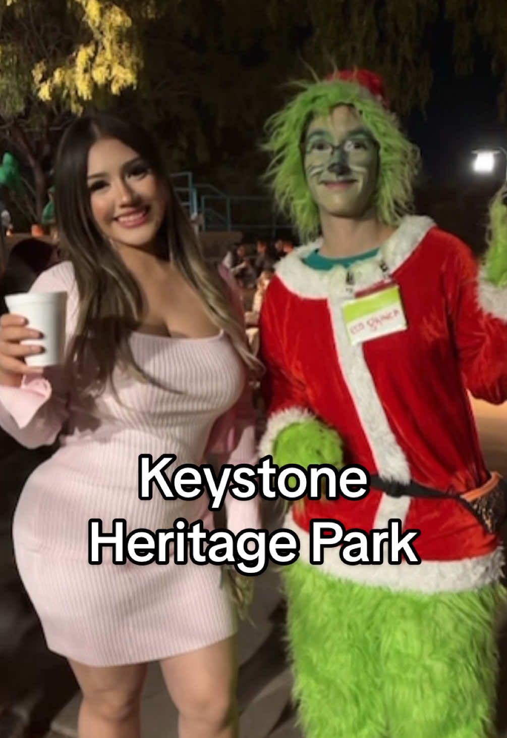 Keystone Heritage Park was pure magic tonight! ✨ The whole park was glowing with luminaries, there were amazing vendors, and I even ran into The Grinch! 😱 Definitely putting me in the holiday spirit. 💖
