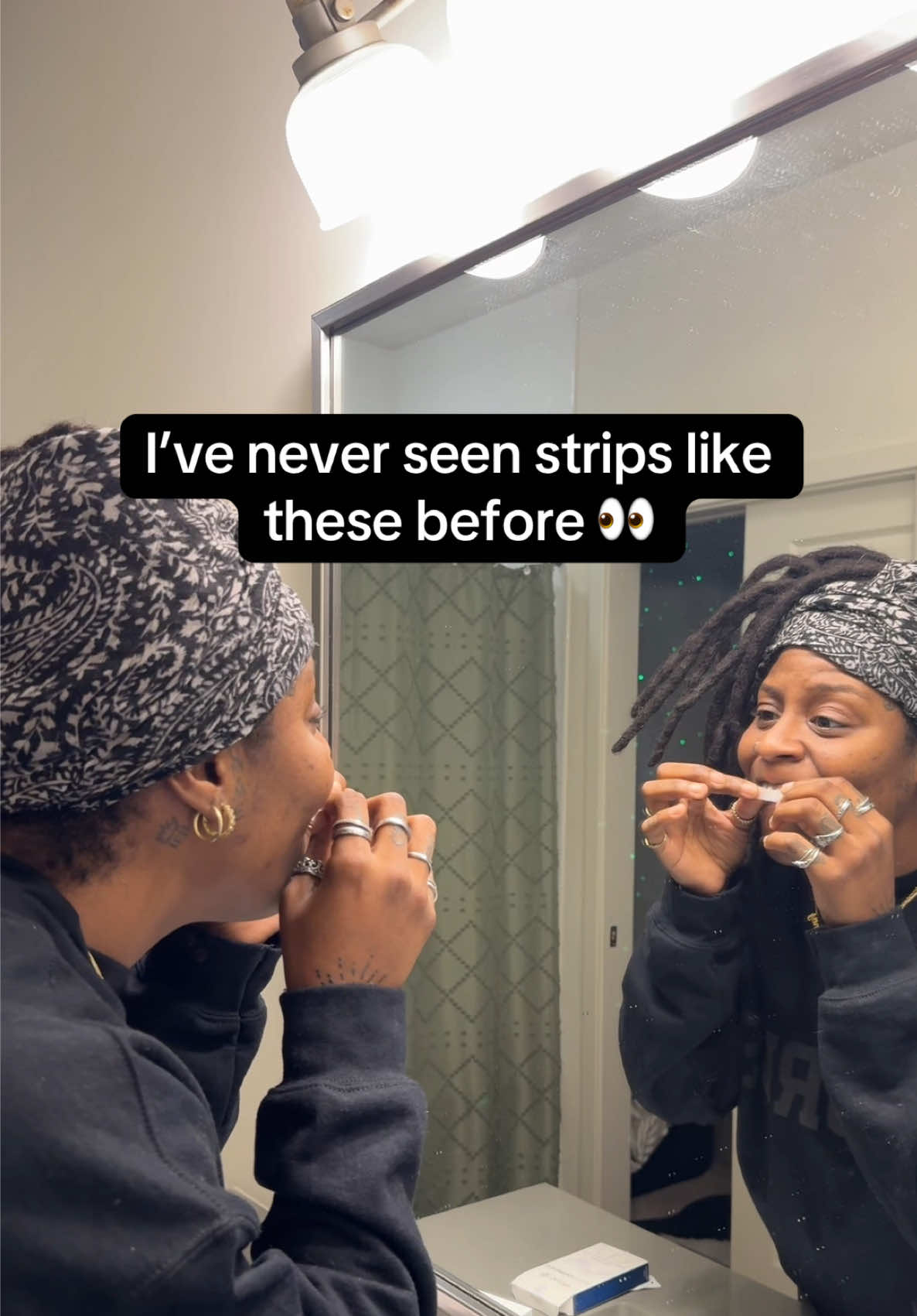 My teeth are usually super sensitive, so I don’t play around with whitening stuff. But these strips were actually gentle and still lifted my tea and coffee stains☝🏾 My smile looks a lot brighter without any of that uncomfortable feeling. 🦷🪥 #whiteningstrips #stainremoval #dissolvingwhiteningstrips #sensitiveteeth #TikTokShopFinds 