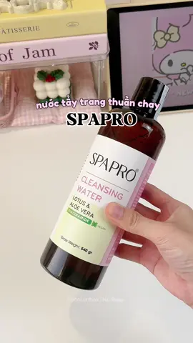 Em này tẩy trang siu dịu nhẹ luôn ✨🧏‍♀️ #spapro #nuoctaytrang #nuoctaytranghoasen #nuoctaytrangthuanchay #fyp 