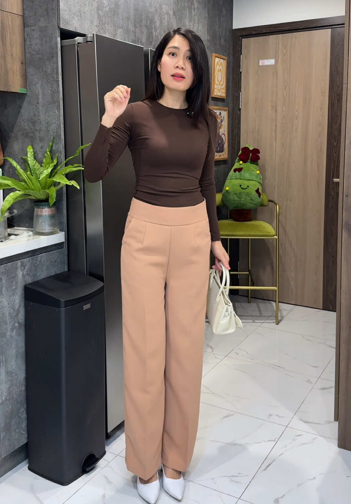 Quần Tây CoCi Form Dài Cạp Cao mang lên dáng đẹp lắm lun chị em ui #xuhuong #quan #quantayongsuong #quanongsuongnu #quanongsuong 