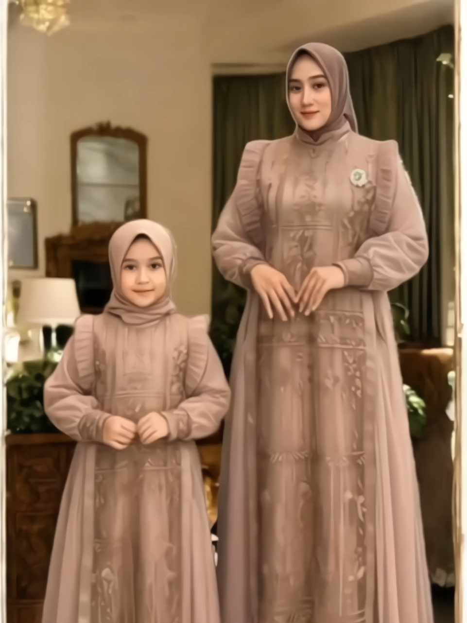 Gamis Sarimbit Lebaran 2026 Nikita couple ibu dan anak perempuan#fashionwanita#nyamandipakai#cantik#keren#adem 