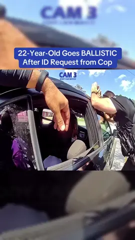 22-Year-Old Goes BALLISTIC After ID Request from Cop #bodycamcops #karma #copsoftiktok 