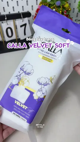 Bông tẩy trang Calla Velvet Soft #bongtaytrang #calla #velvet #bongtaytrangcalla #goclamdep 